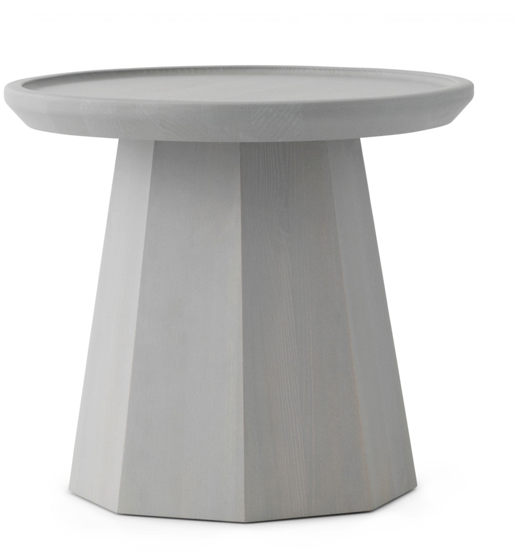 Pine Table Small Table d'appoint Petit Normann Copenhagen Gris clair Hellgrauer Pine Table Beistelltisch klein von Normann Copenhagen aus Holz, modernes Design.