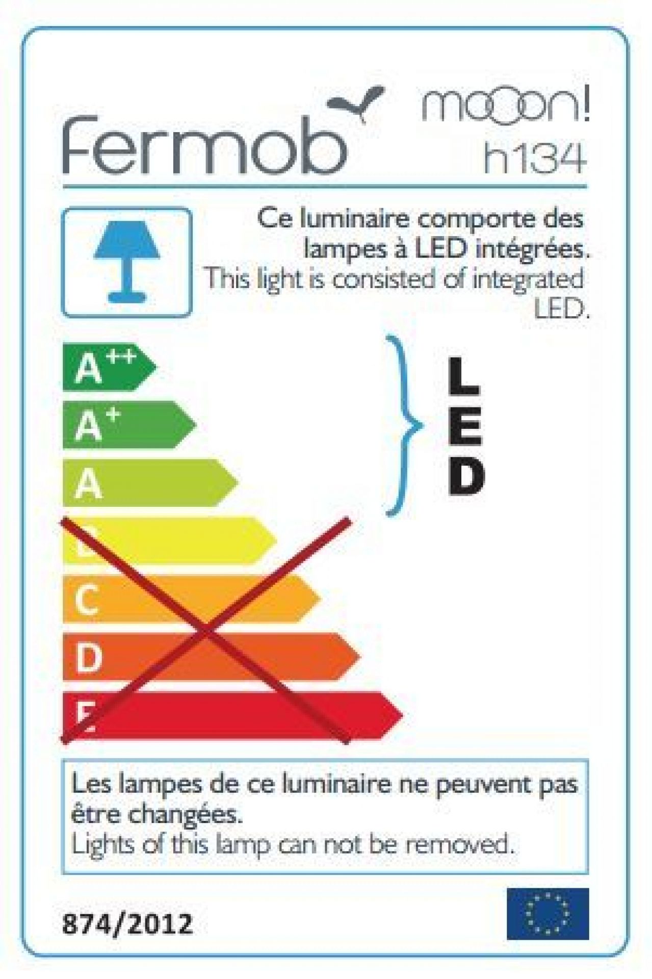 Mooon Lampadaire Fermob Ocre rouge