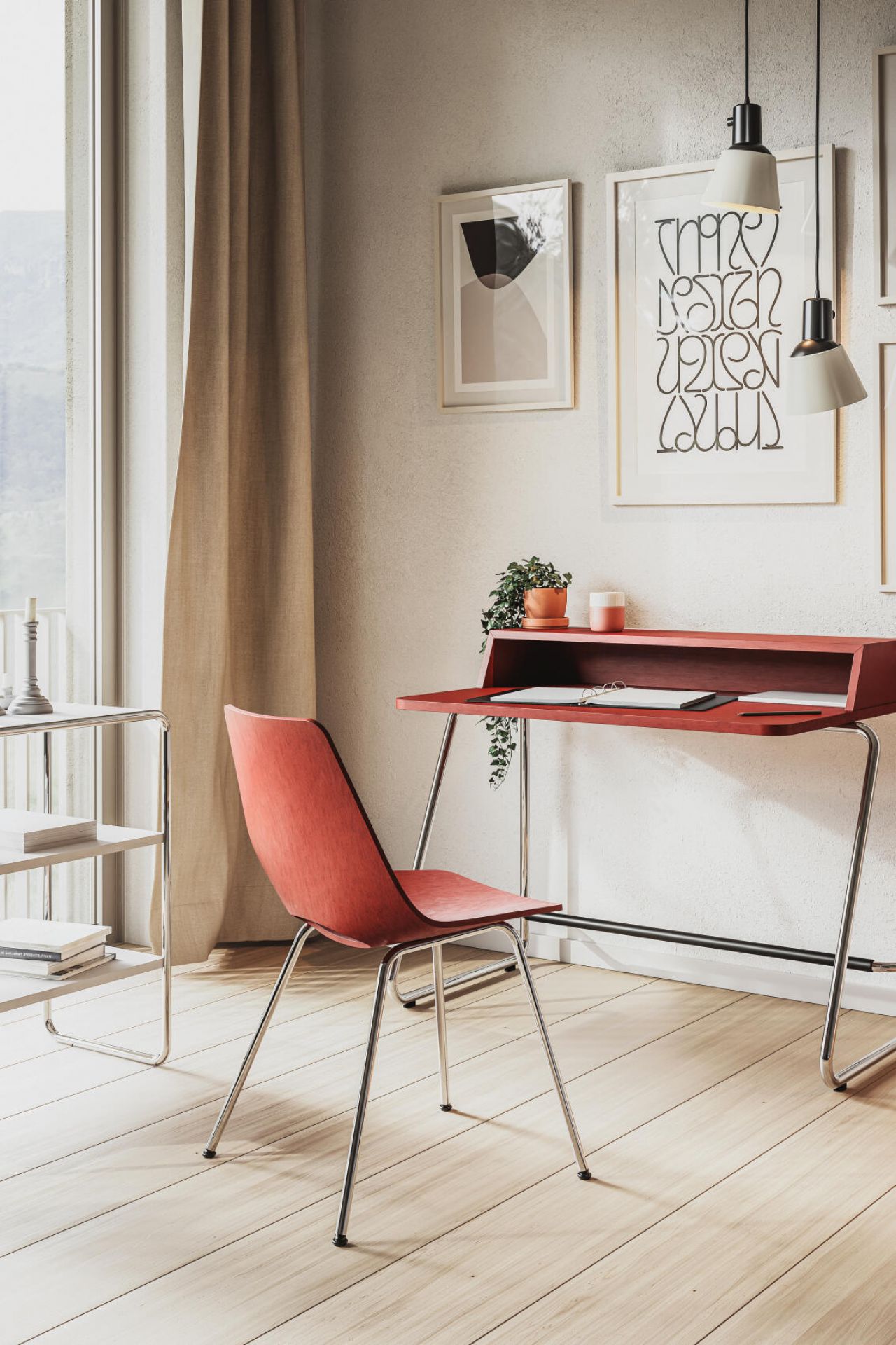 S 661 Chaise en tube d'acier Thonet