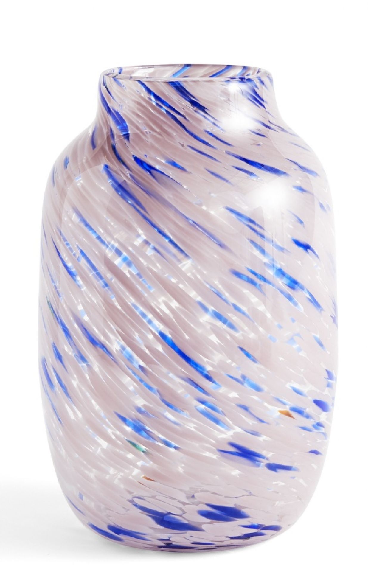 Splash Vase Round L rose clair et bleu Hay OFFRE SPECIALE