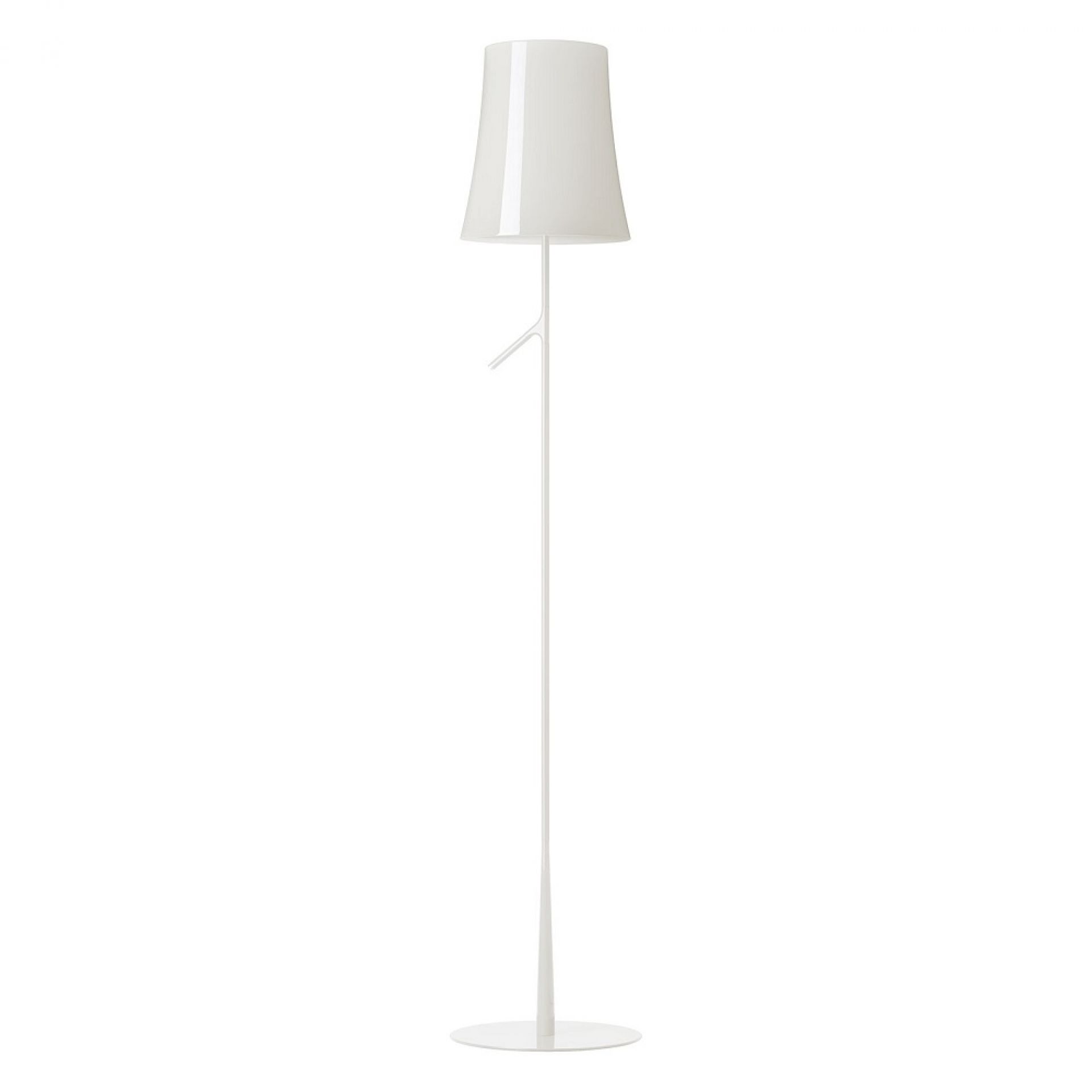 Birdie Lettura Floor Lampadaire Foscarini sans lamp / On - Off circuit blanc