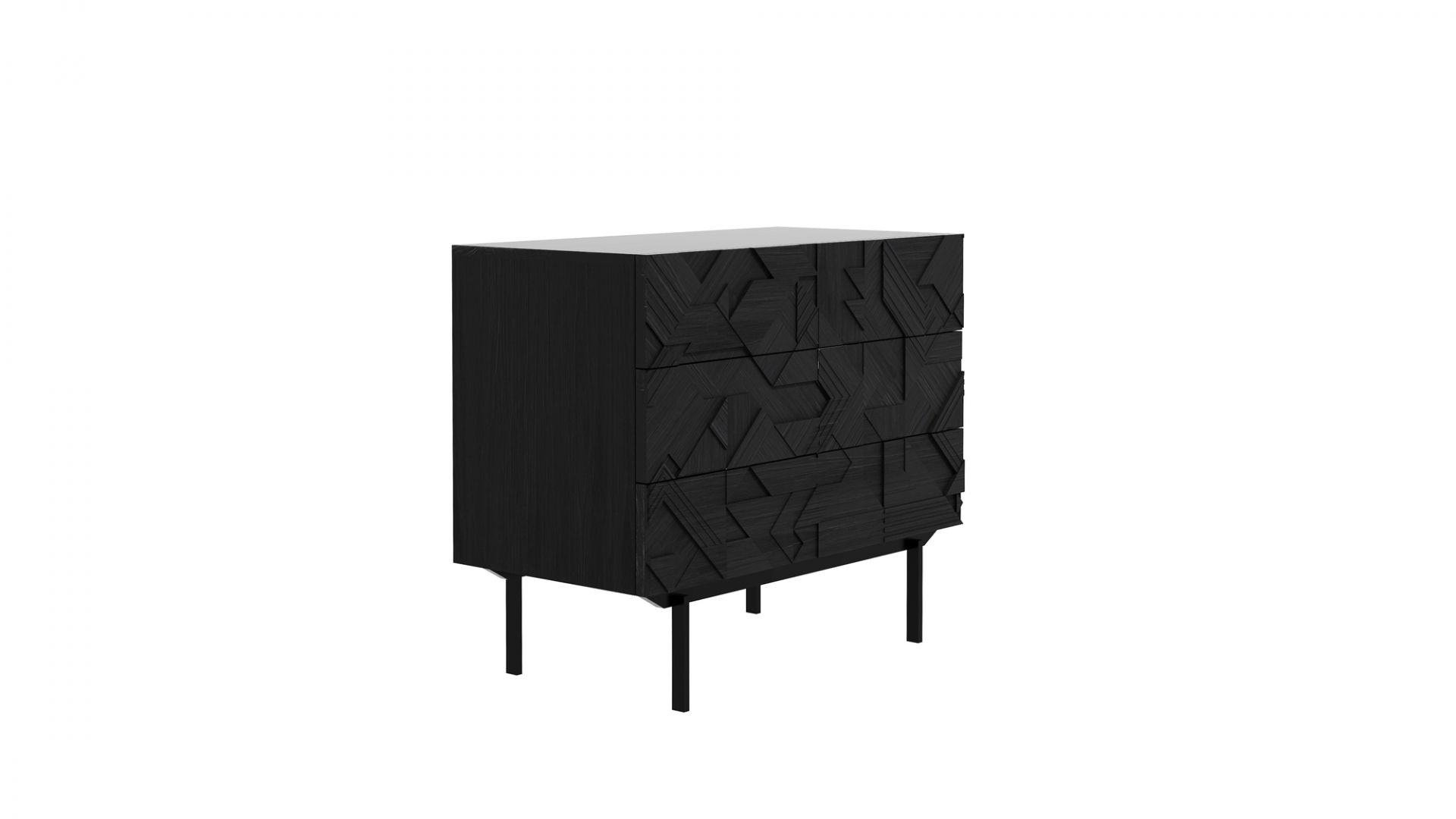 Graphic Commode Avec 3 Tiroirs Ethnicraft