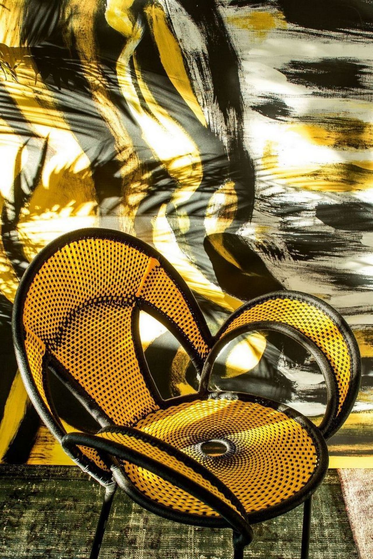 Banjooli Sessel M' Afrique Collection Moroso-Türkis / Braun