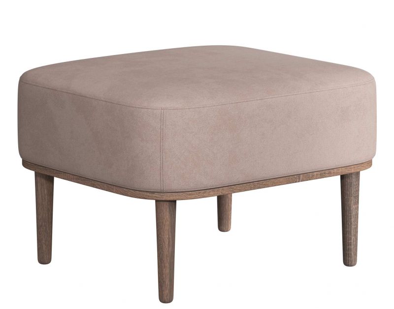 Serena Lounge Chair fauteuil chêne teinté foncé novoform Dusty rose