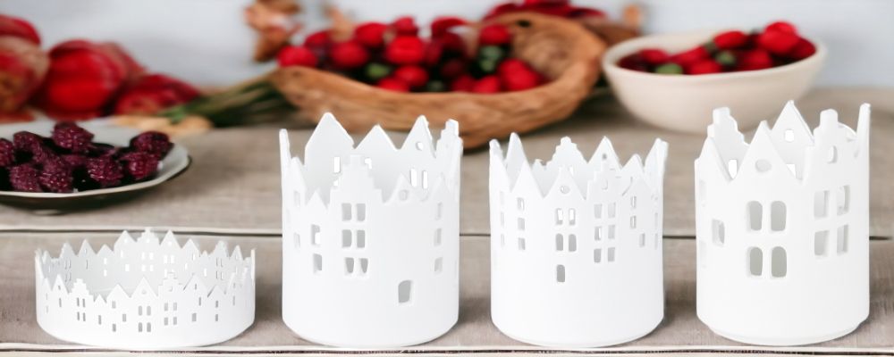 Maison de lumière Assortiment de 4 lumières de ville Räder
