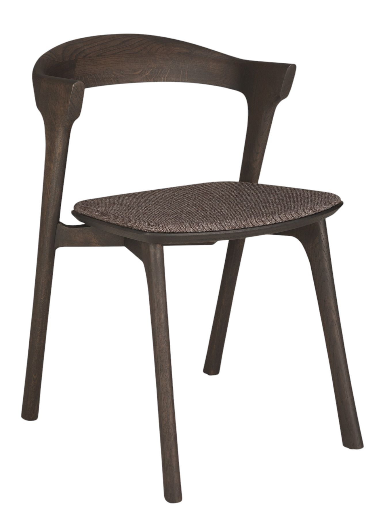Chaise Bok chêne brun / tissu brun chaud Ethnicraft