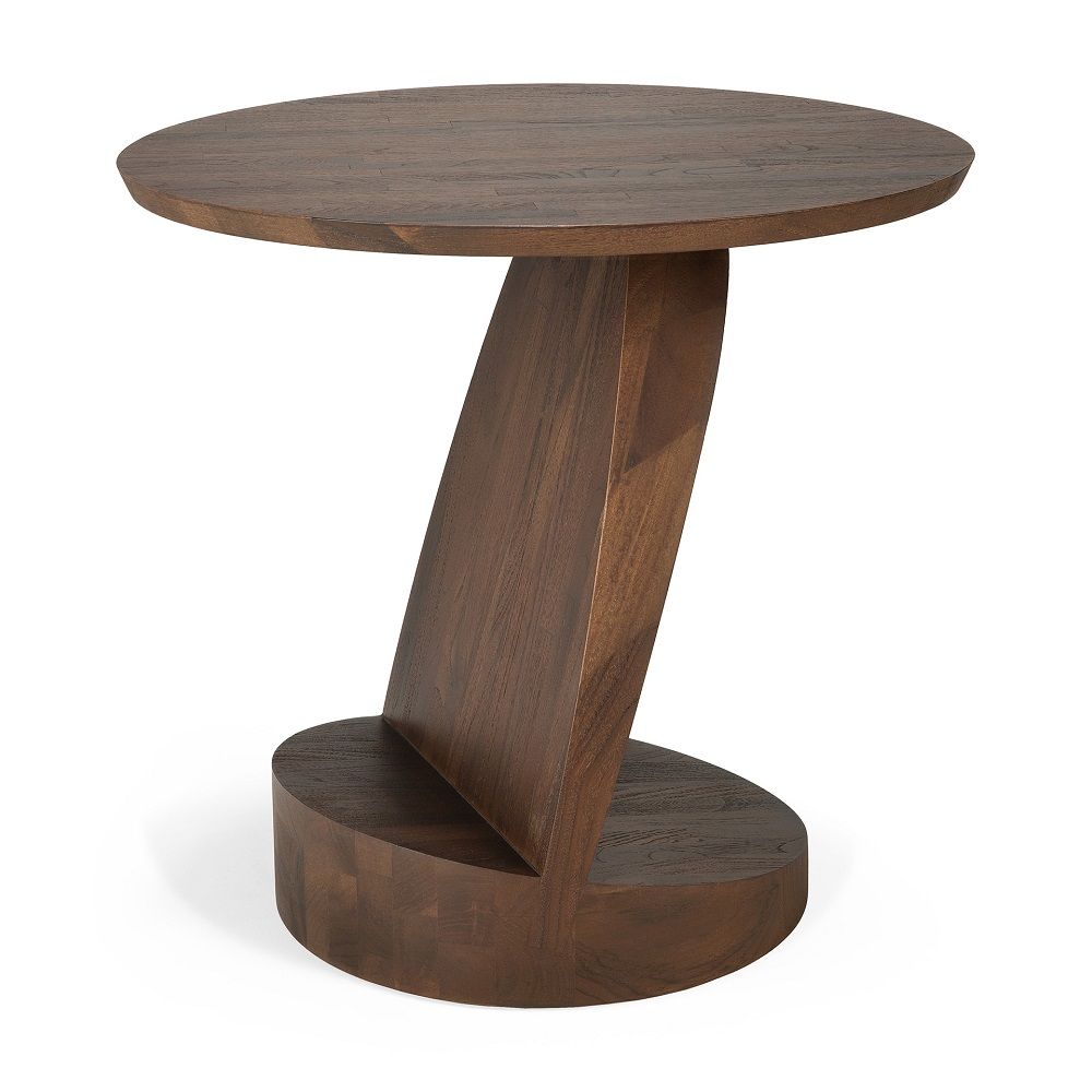 Table d'appoint Oblic ronde en teck Ethnicraft