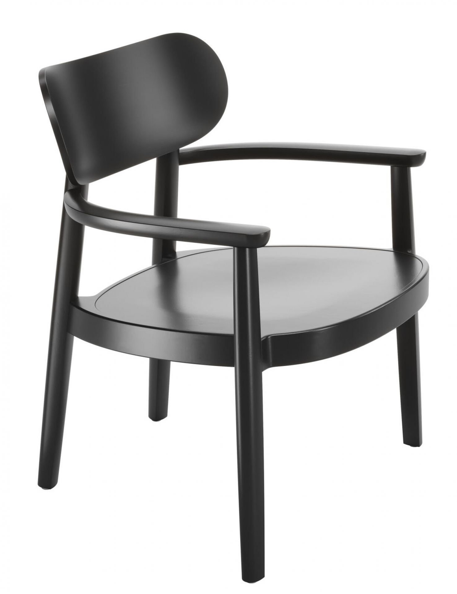 Fauteuil en bois avec accoudoirs 119 MF Thonet 