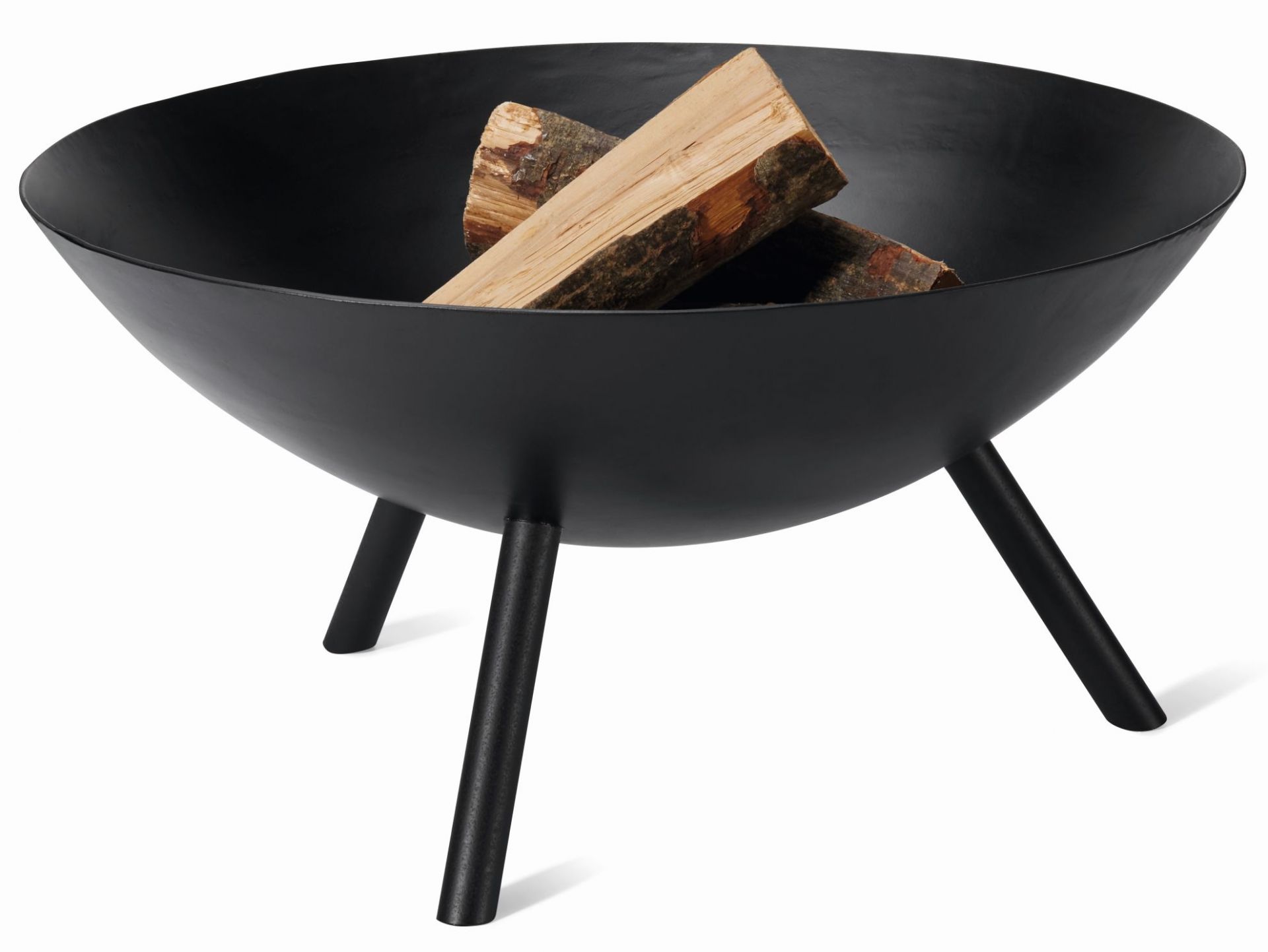 Flames Ensemble complet: bol à feu L, plaque de gril et pincettes Philippi