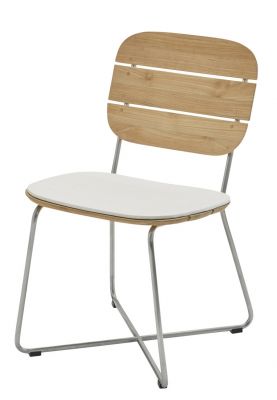 Lilium Chair Chaise Cushion Coussin d'assise extérieur Skagerak by Fritz Hansen Blanc