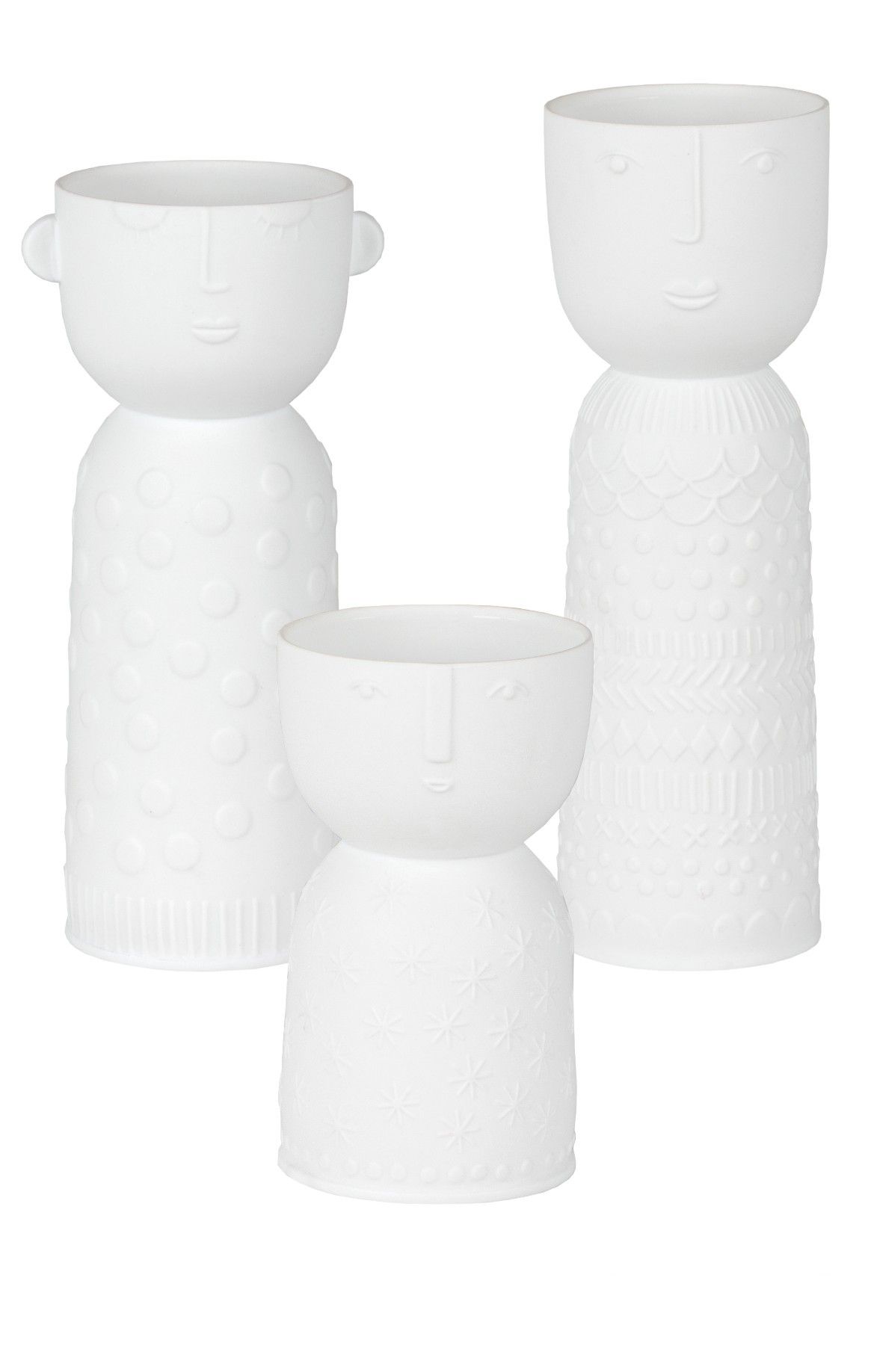 Vases Naturgestalten Lot de 3 Räder