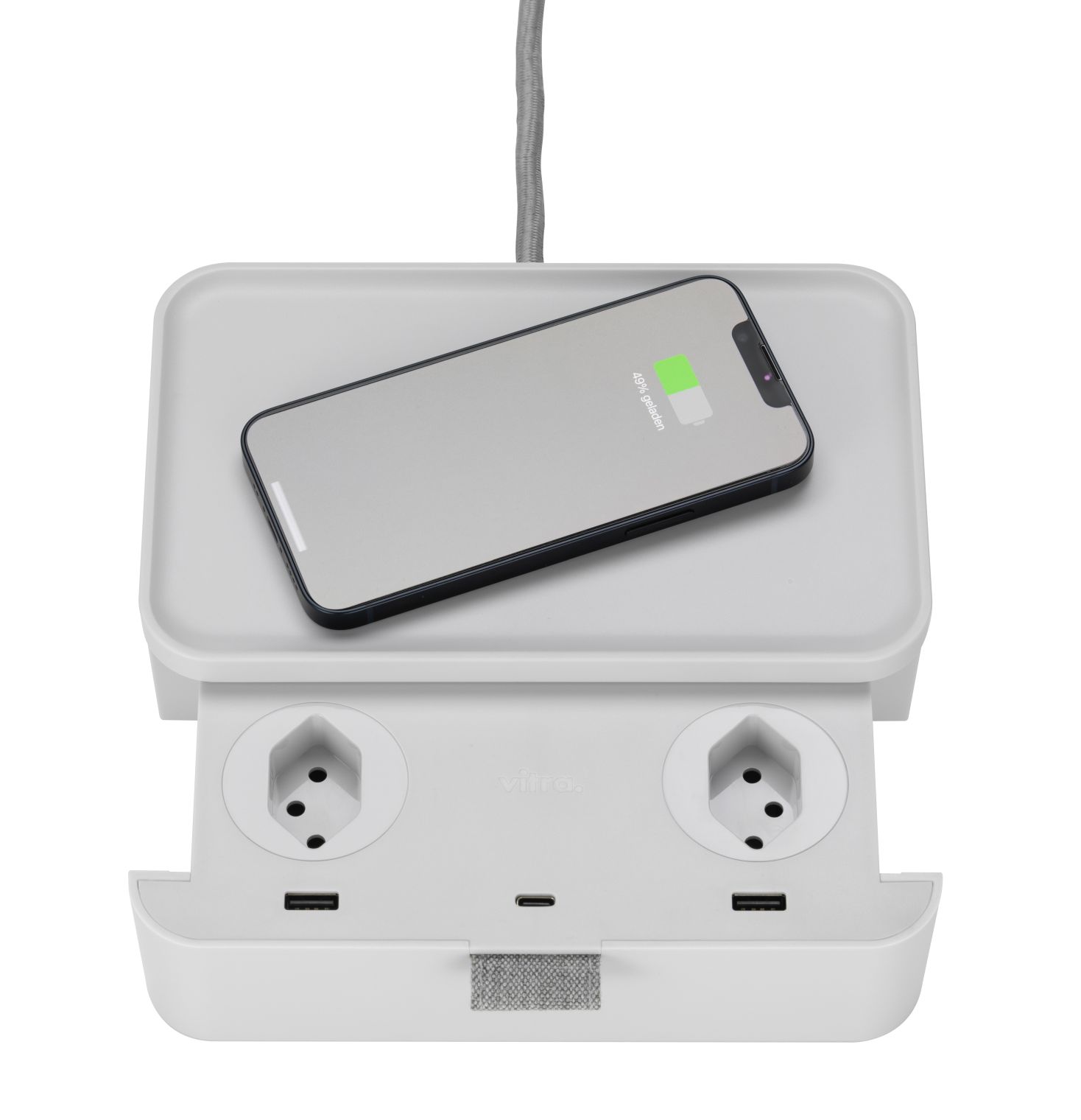Ampi Chargeur sans fil et prise multiple Vitra