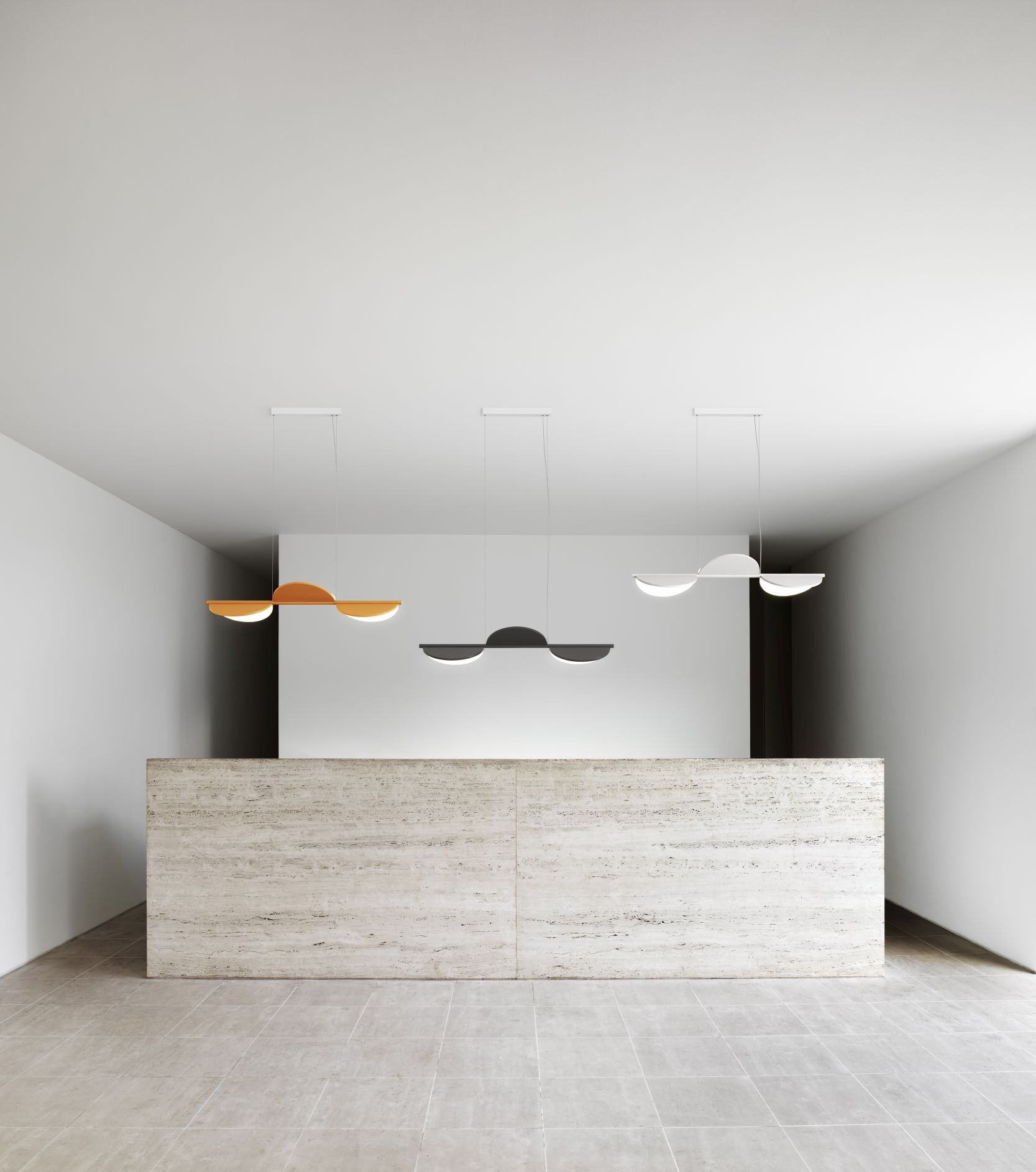 Almendra Linear S3 Lampe à suspendre Flos Nude