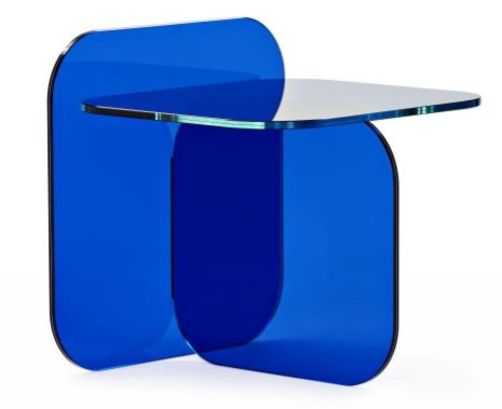 Sol Side Table ClassiCon Verre de cristal bleu royal