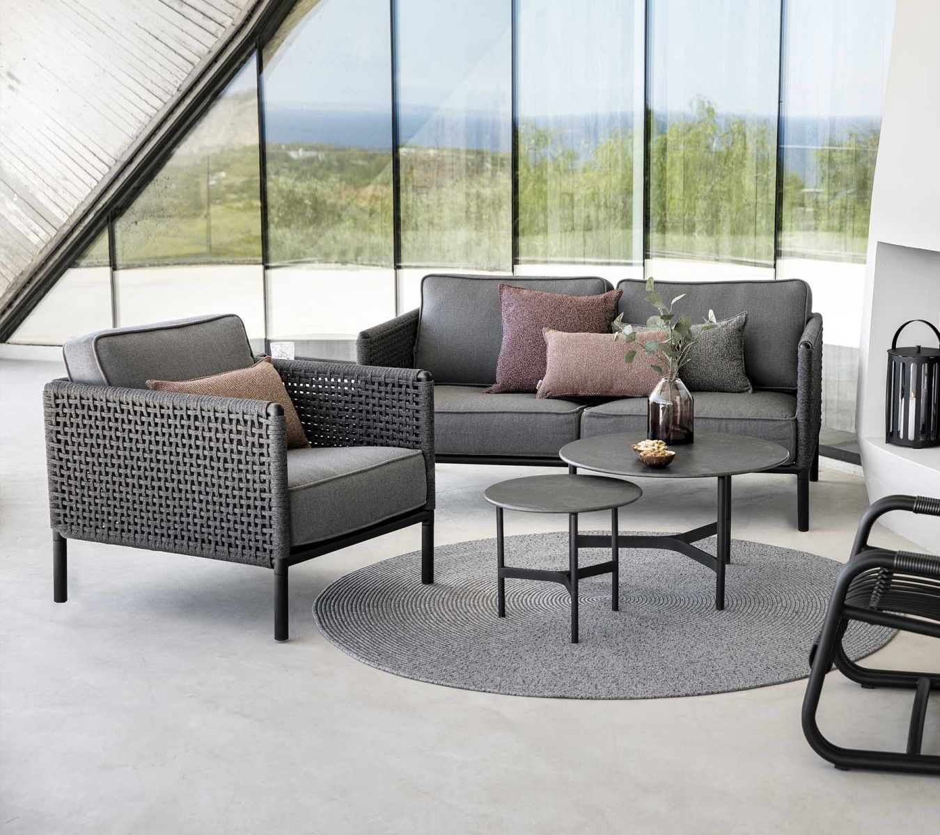 Encore Canapé 2 places avec coussin AirTouch Cane Line