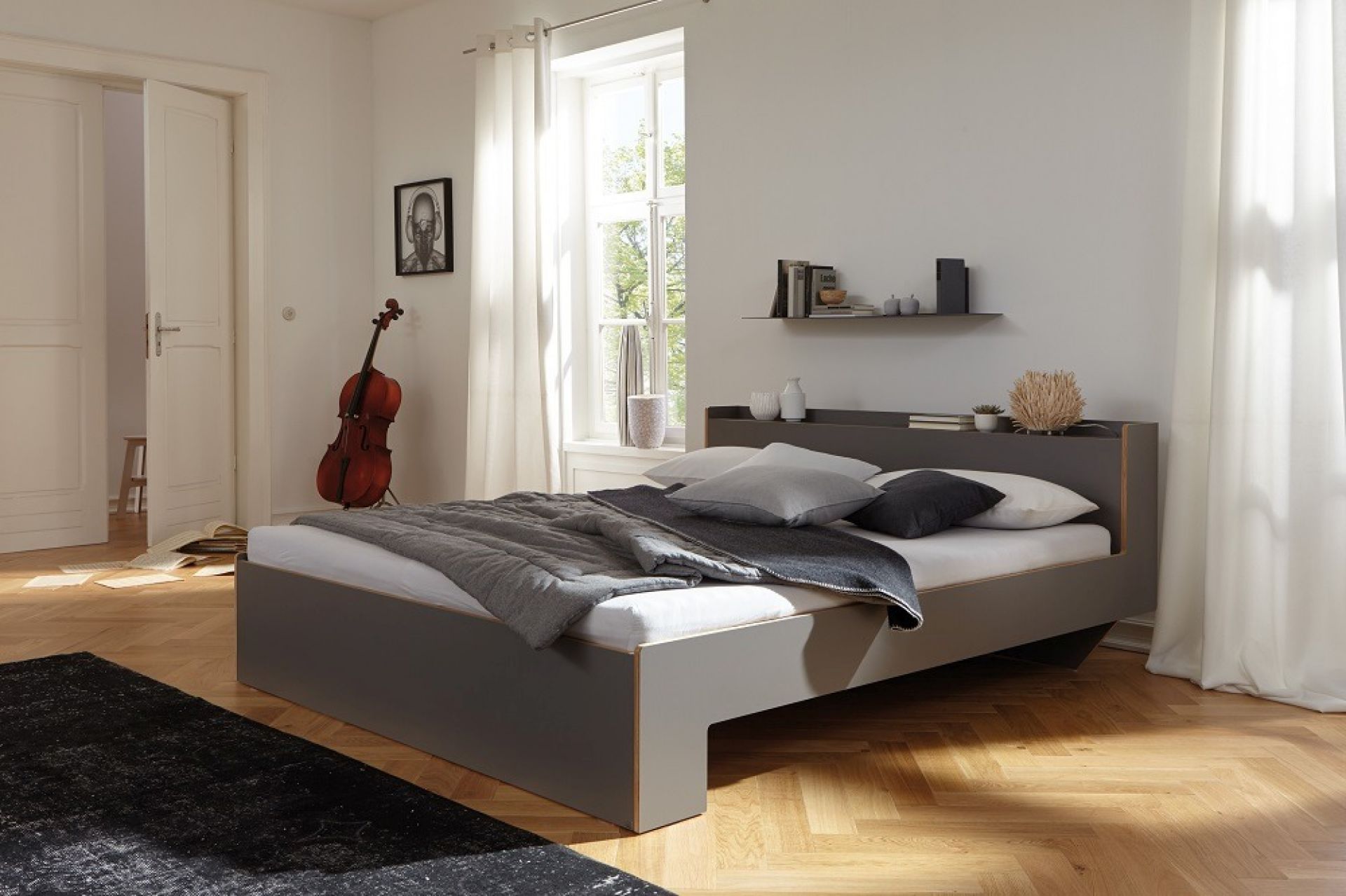 Nook lit simple Anthracite Müller Möbelwerkstätten 