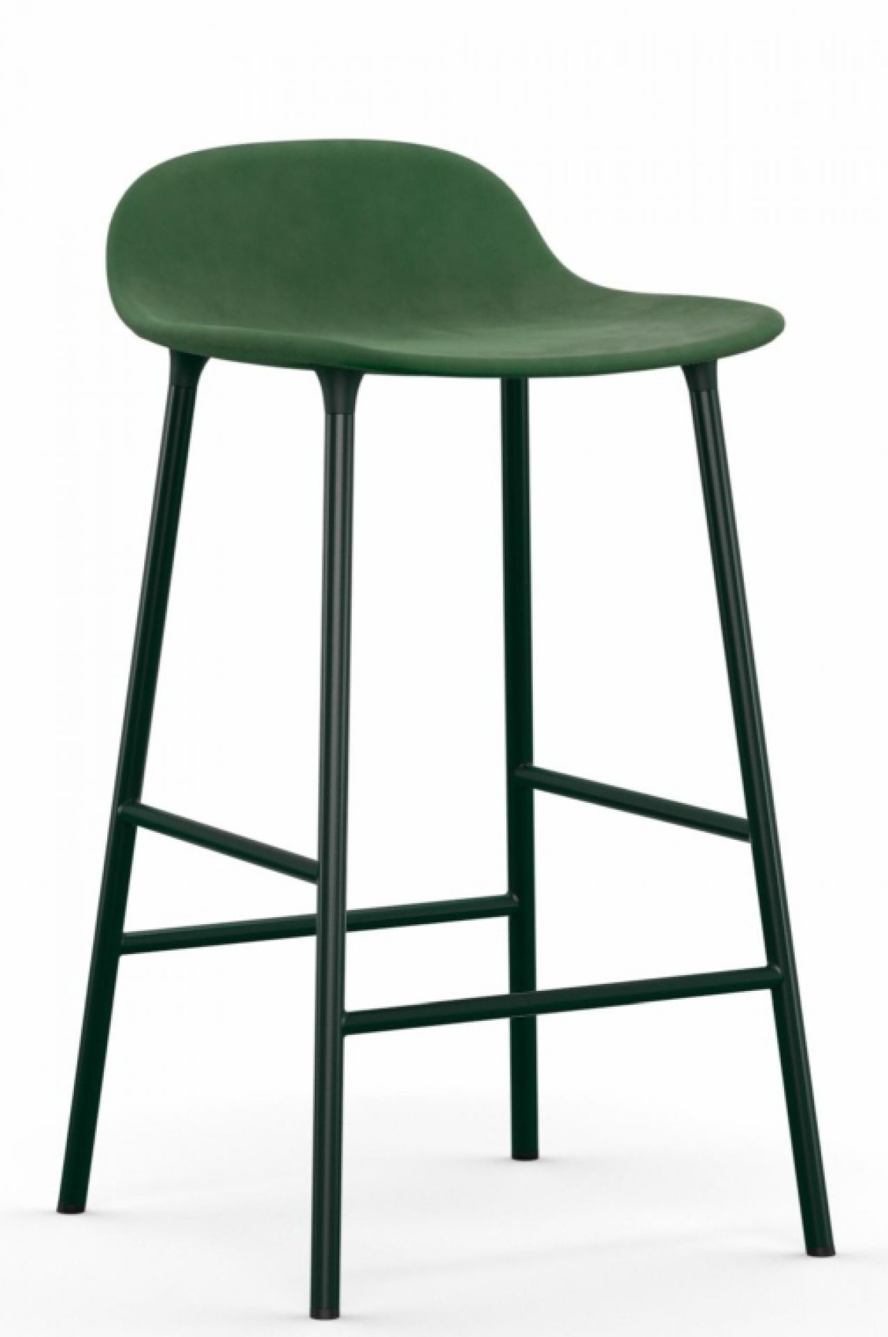 Form Barstool tabouret de bar H 65 cm Acier Rembourré Normann Copenhagen