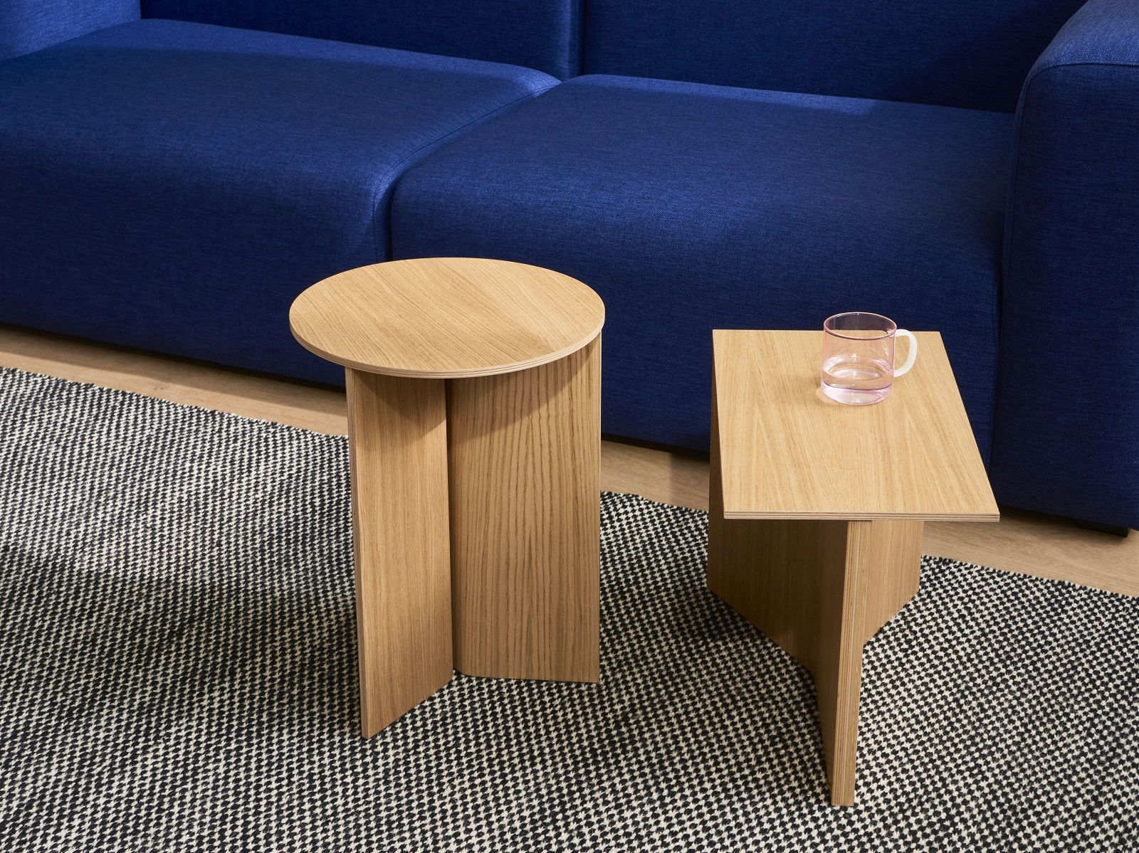 Slit Table Wood Oblong Table d'appoint / table basse Hay