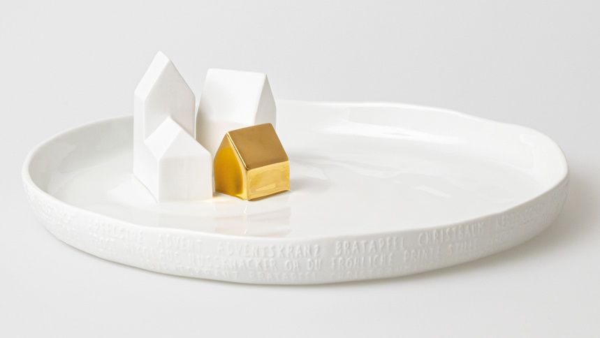 Histoires de porcelaine Assiettes Maisons Roues 