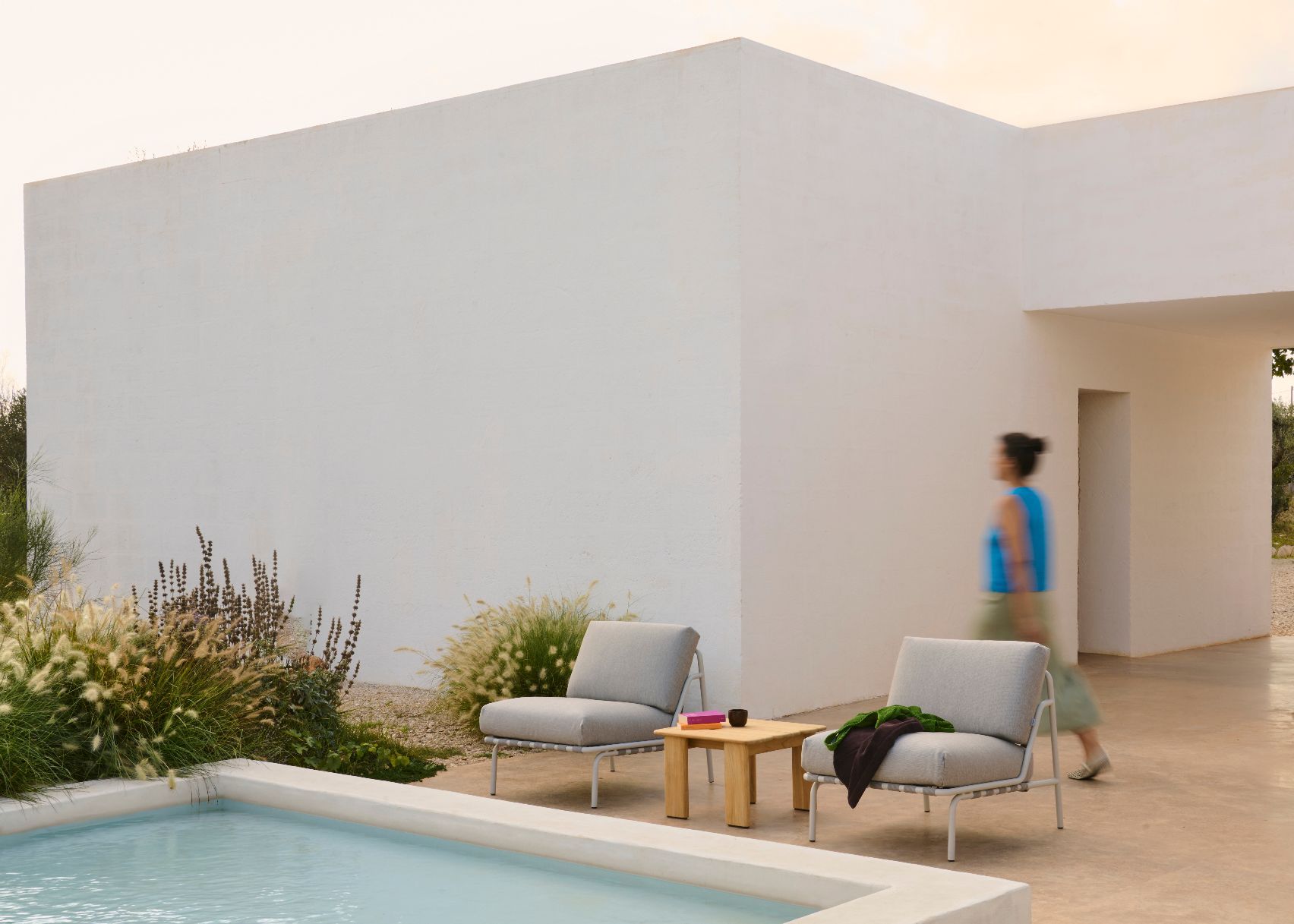 Assemble Coffee Table Table basse 55x55 cm Teck Outdoor Muuto 