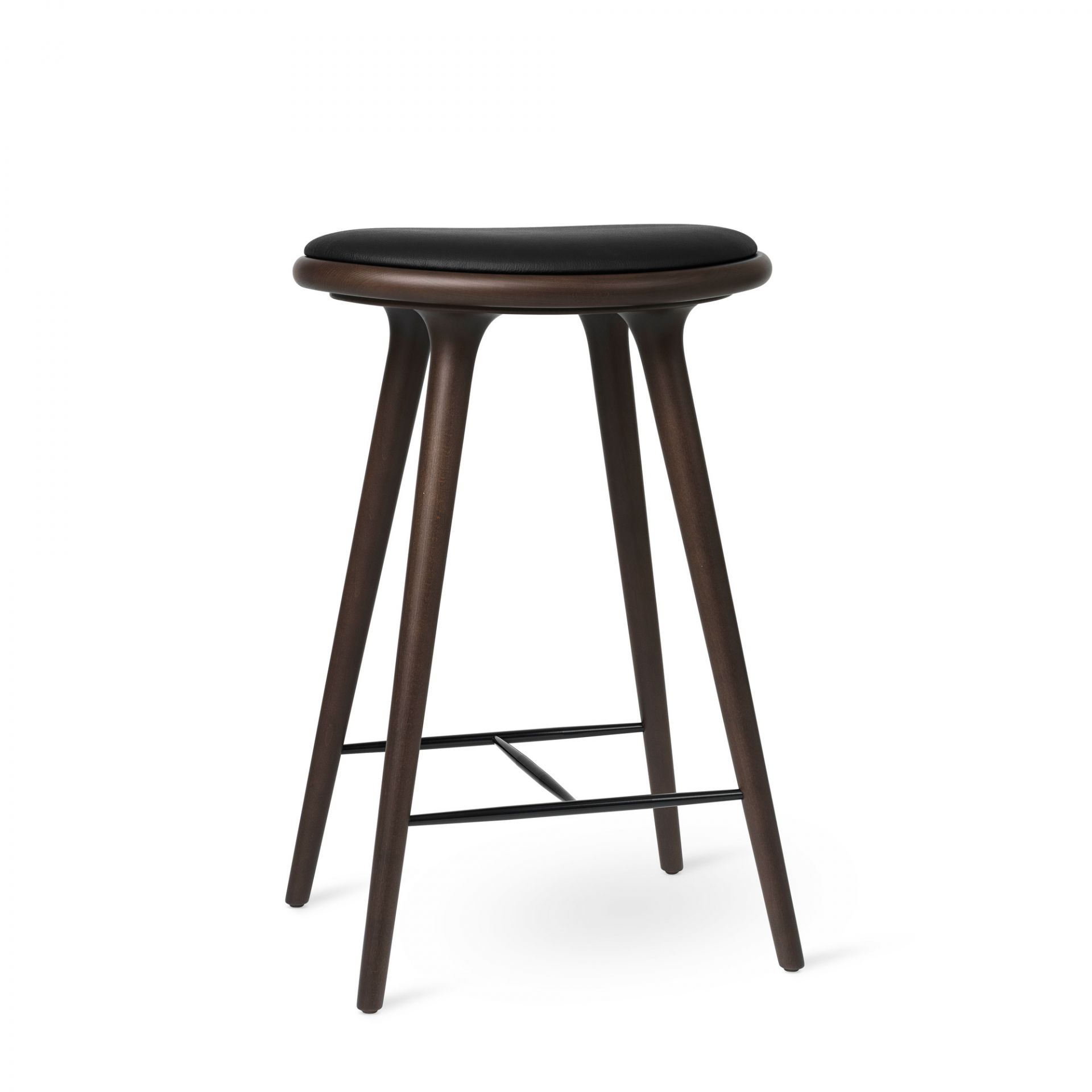 Tabouret / Tabouret de bar Mater de hêtre de couleur foncée