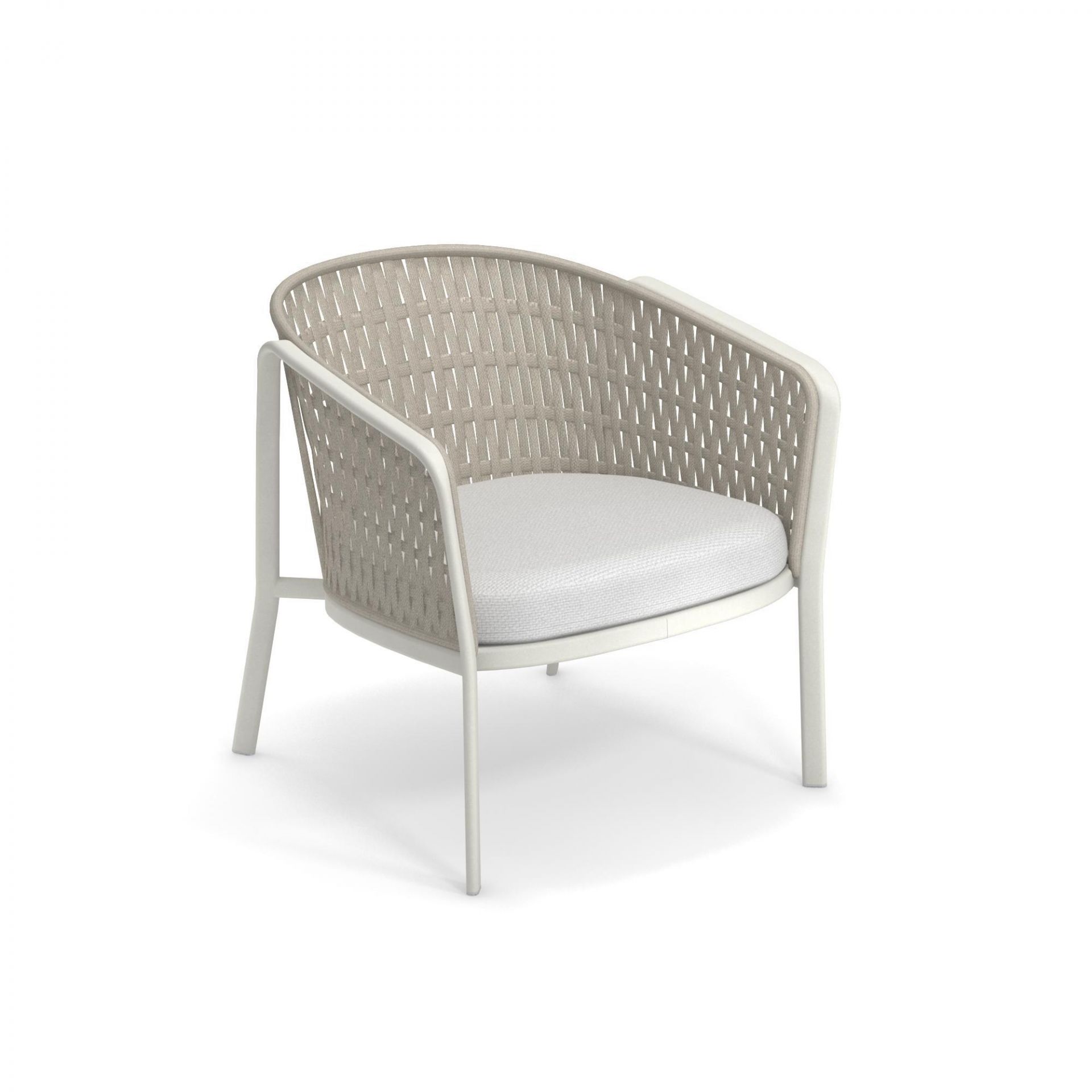 Carousel 1218 Lounge chaise Emu blanc / ivoire melange