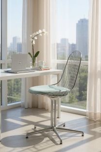 DKL-5 Wire Chair chaise avec coussin d'assise Vitra