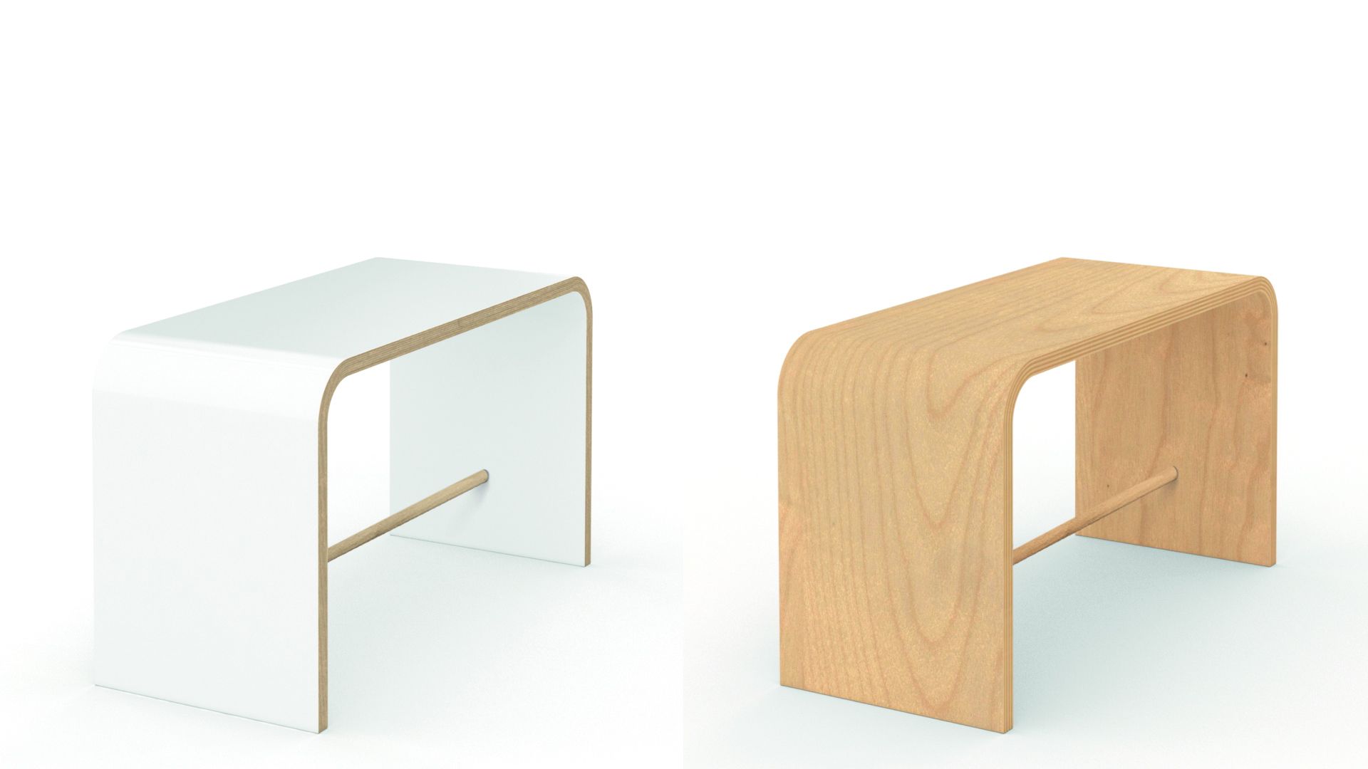 Sit tabouret blanc Tojo