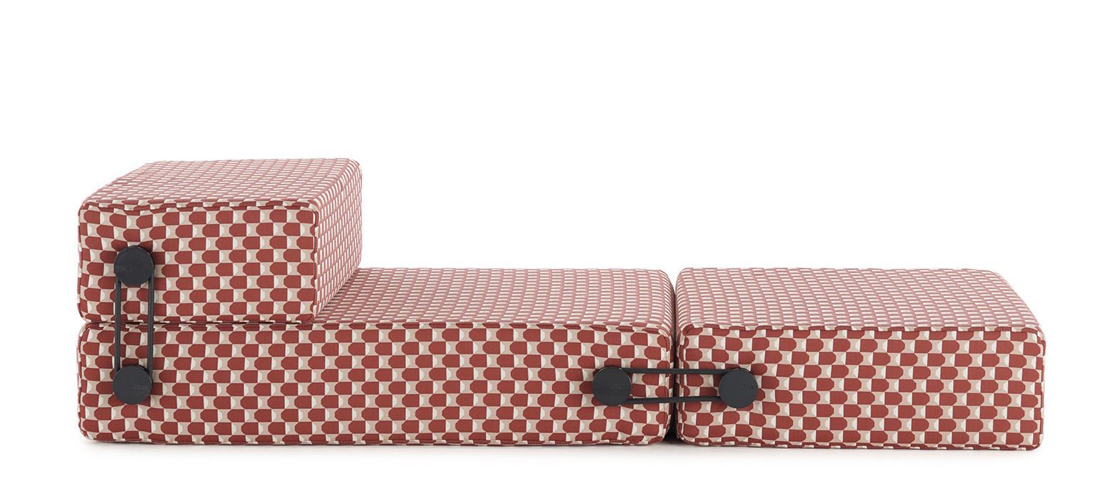 Chaise longue/méridienne/canapé d'extérieur Trix Obi Check Kartell