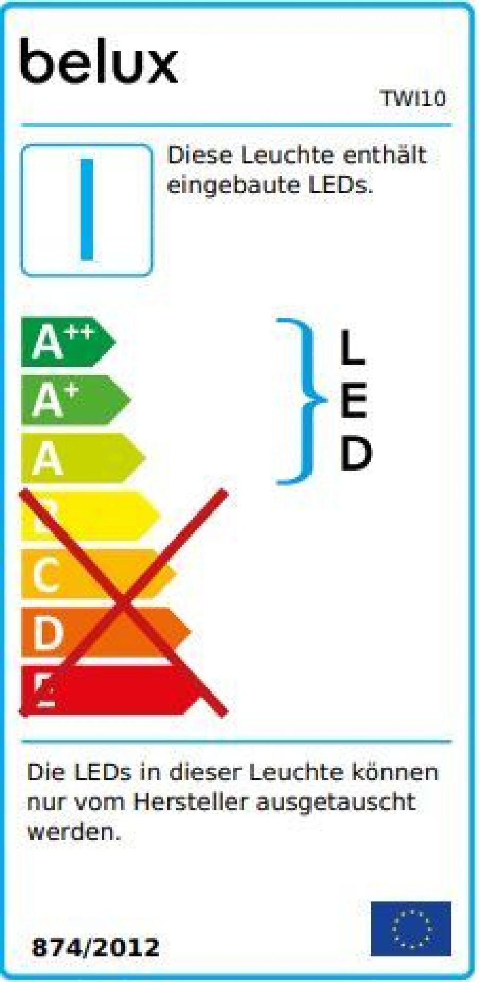 Twilight LED Lampadaire Belux