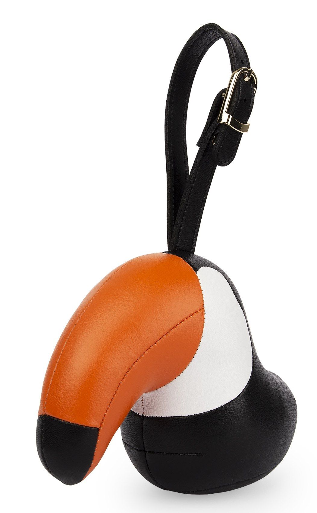Bag Charm Pendentif de sac Toucan Toco Noir / Orange Züny 