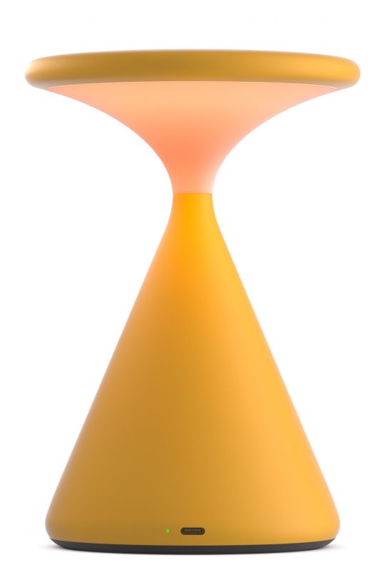 Salt Lampe à batterie / lampe de table Gris Sun orange