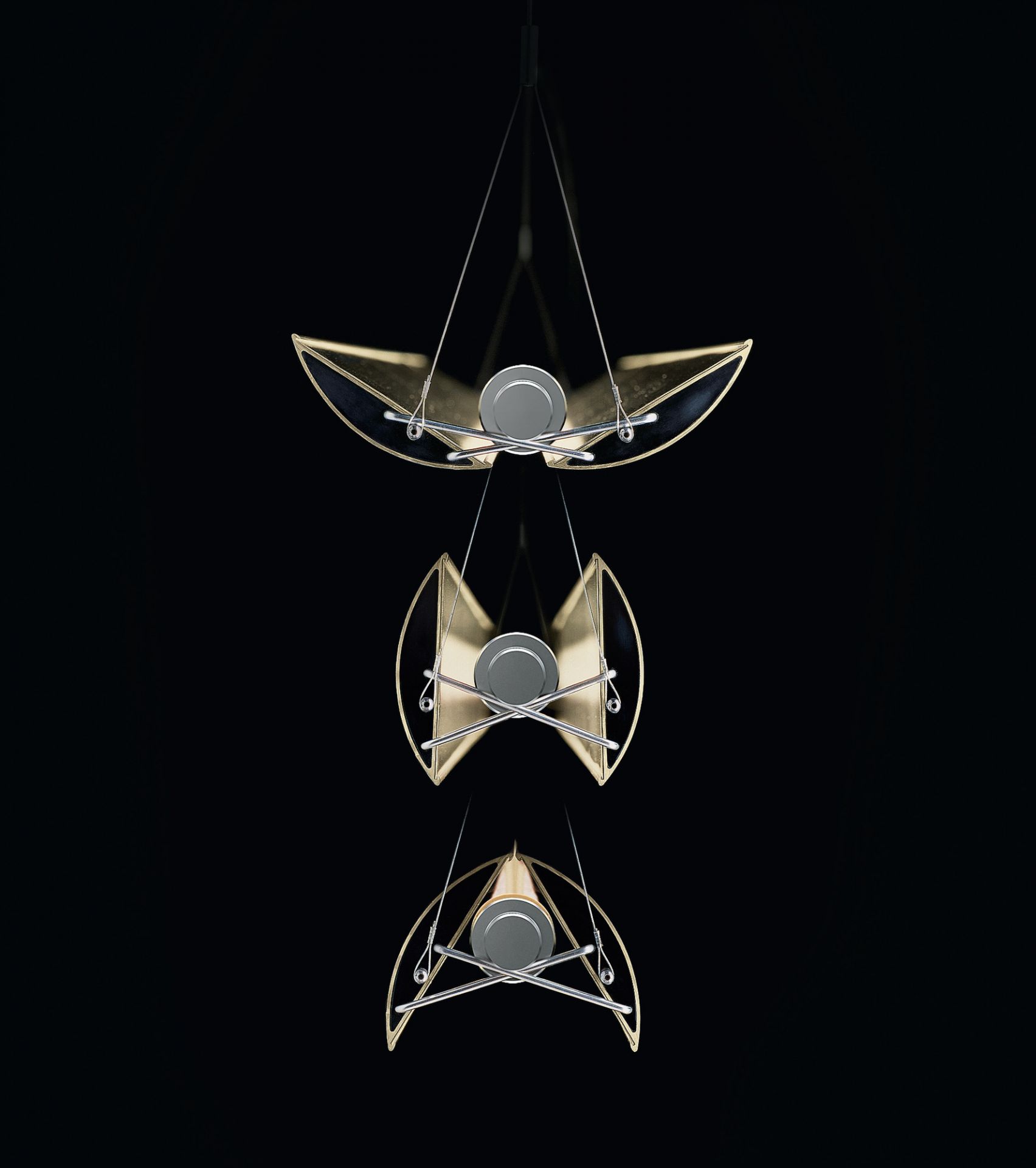 Updown 32 Lumière pendentif Belux Noir 2700K Dimmable