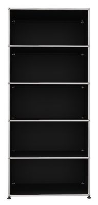 USM Haller Étagère Ouvrir H 179 cm Noir graphite - FAST DELIVERY