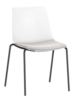  Shuffleis chaise visiteur 4 pieds avec assise rembourrée Interstuhl