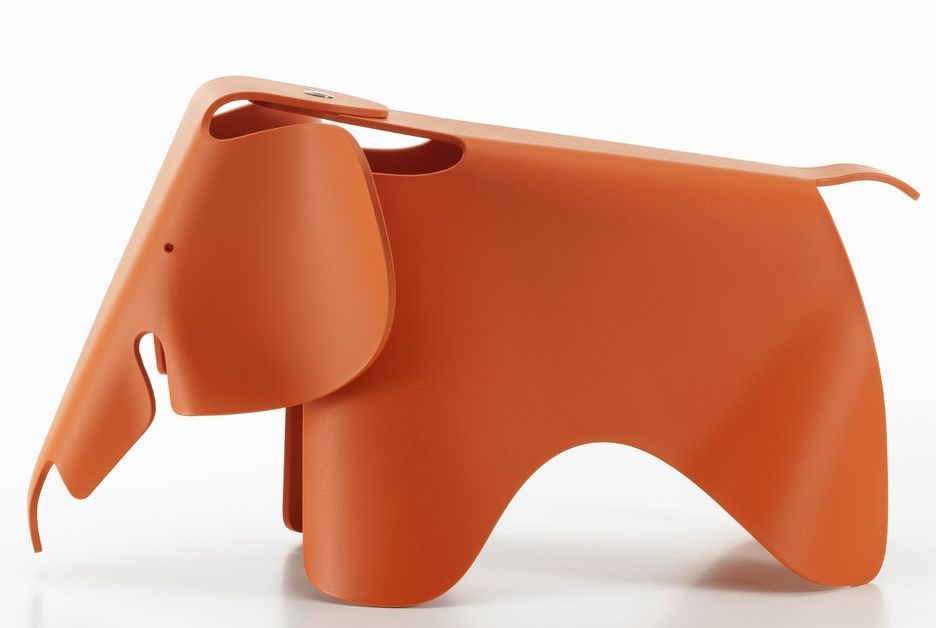 Eames Elephant tabouret RE Vitra Red Orange