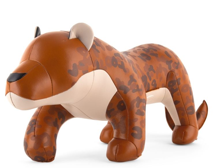 Butoir de porte Leopard Ray Tan/Blanc Züny