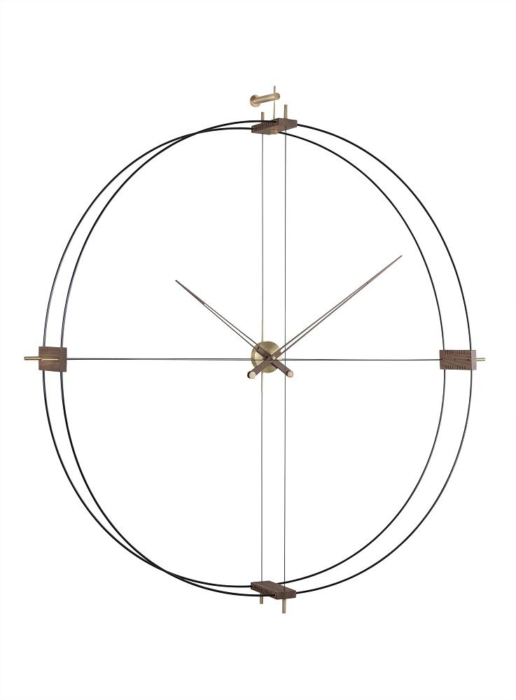 Delmori horloge murale nomon Noir/Noyer