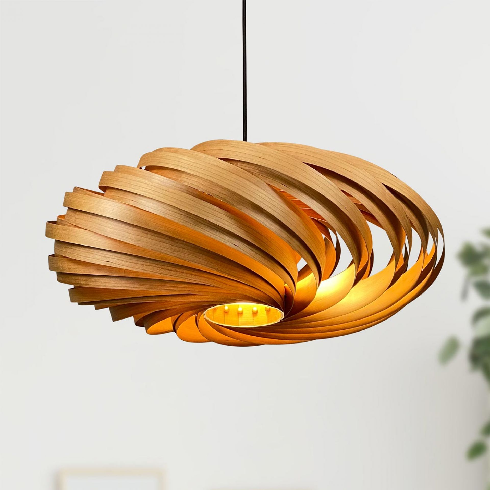 Veneria Lampe à suspendre Ø60 cm Cerisier Gofurnit