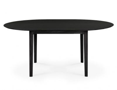 Bok Table extensible ronde chêne noir Ethnicraft