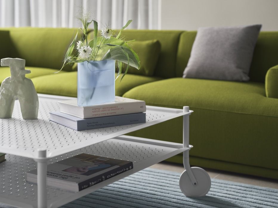 Flow Coffee Table Table basse sur roulettes Intérieur / Extérieur Muuto