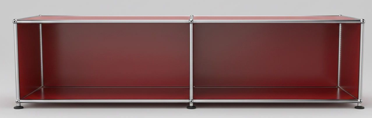 USM Haller Lowboard B 150 cm Ouvert Rouge Rubis
