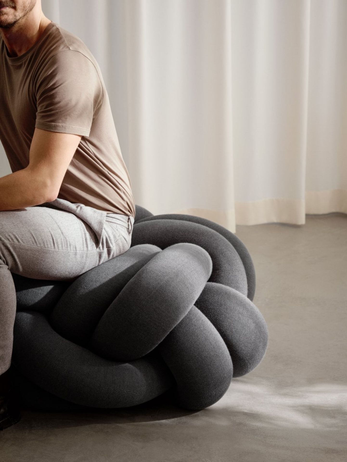Knot XL Coussin de siège Design House Stockholm Forest