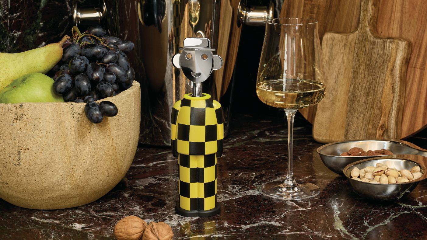 Alessandro M. Giallo e Nero tire-bouchon Alessi