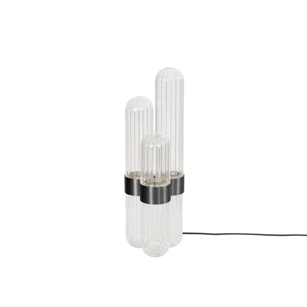 Cactus Lampadaire small noir/ transparent avec LED fixe 1600lm Pulpo