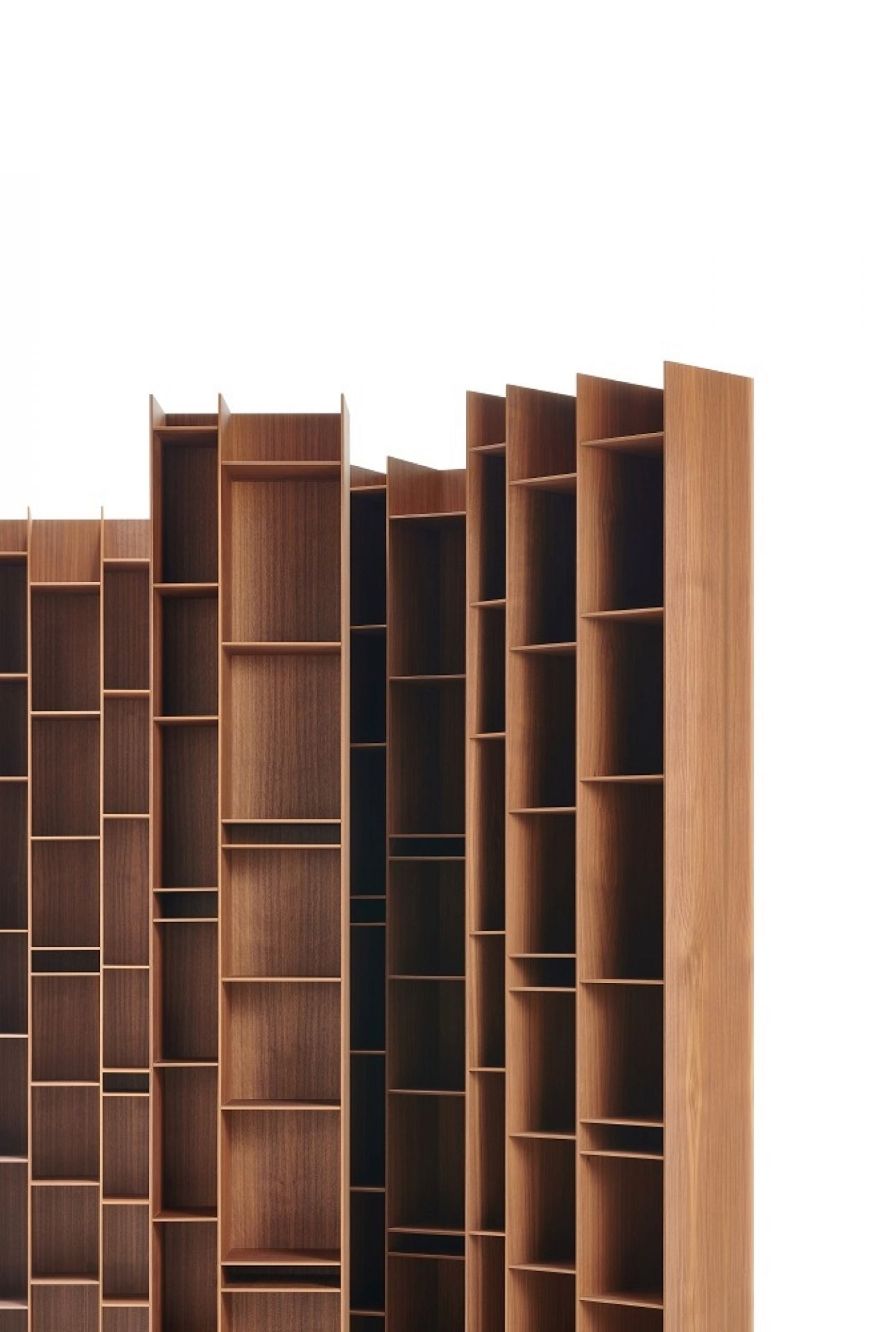Random Wood Bookcase Bibliothèque 3C MDF Italia