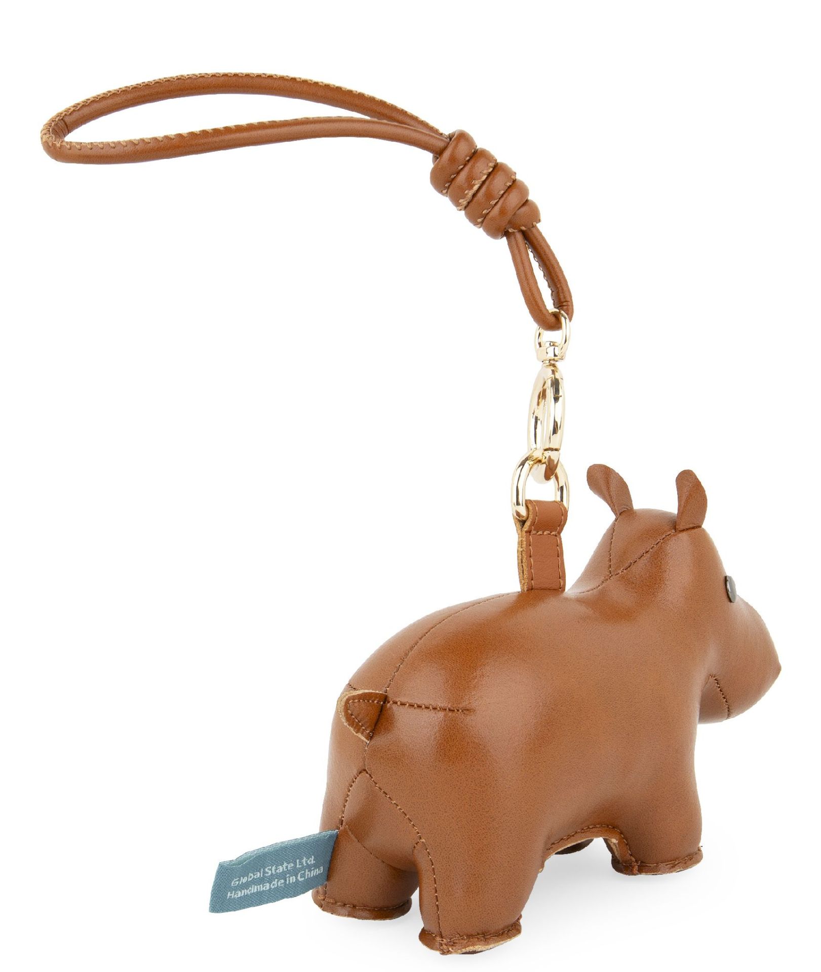 Bag Charm Pendentif de sac avec lanière Hippo Tan Züny