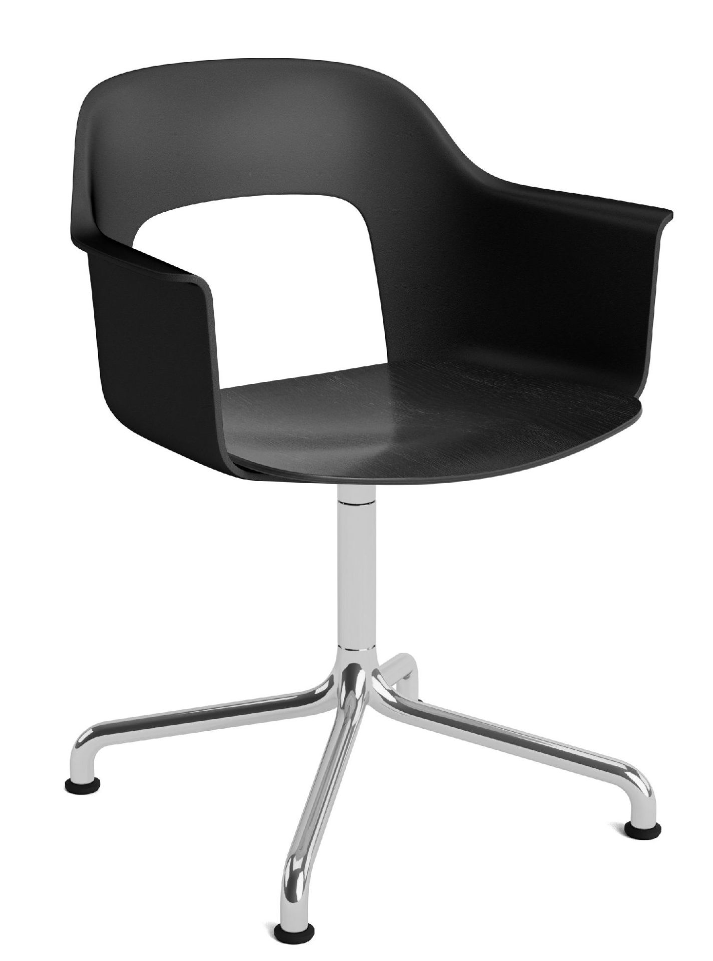 Layout Armchair 252 Fauteuil 4 pieds en étoile Pied pivotant avec base incurvée Hay  