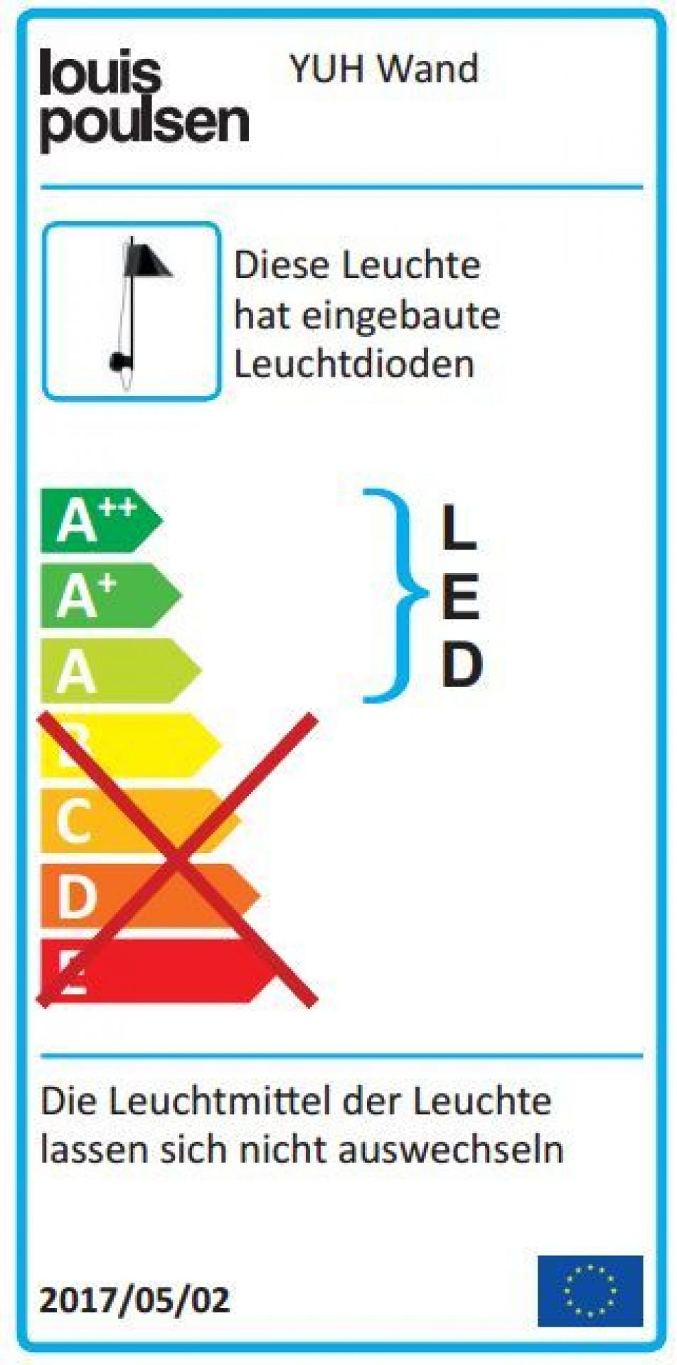 Yuh LED Wandleuchte Louis Poulsen Weiß