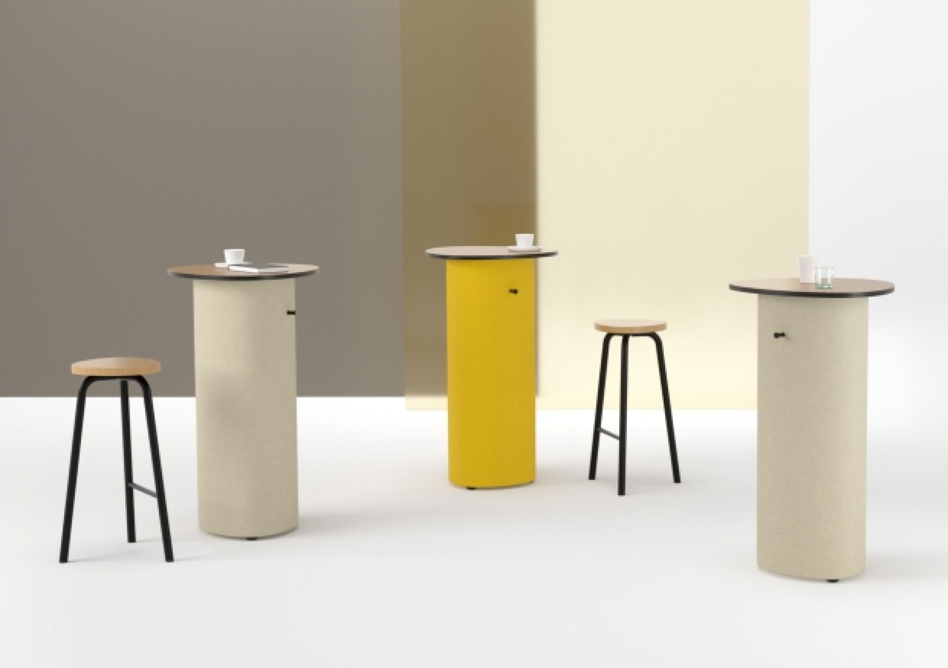 Pully Pillar Table de réunion Cascando